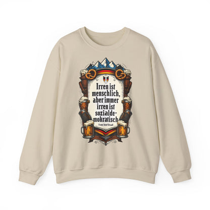 Unisex Heavy Blend™ Rundhals-Sweatshirt - Franz Josef Strauß | Irren ist menschlich