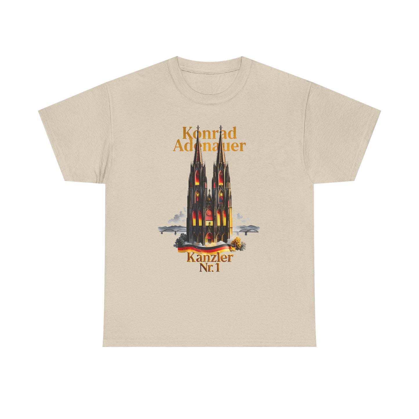 Unisex-T-Shirt aus Baumwolle - Konrad Adenauer | Kanzler Nr. 1