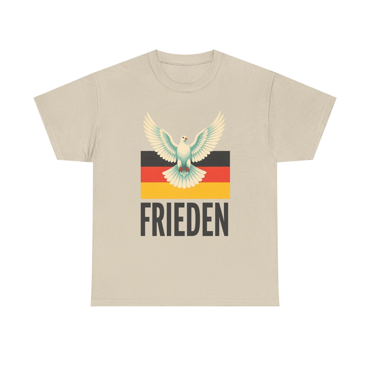 Unisex-T-Shirt aus Baumwolle - Frieden