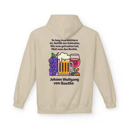 Hoodie Sweatshirt | Johann Wolfgang von Goethe - Trinkspruch